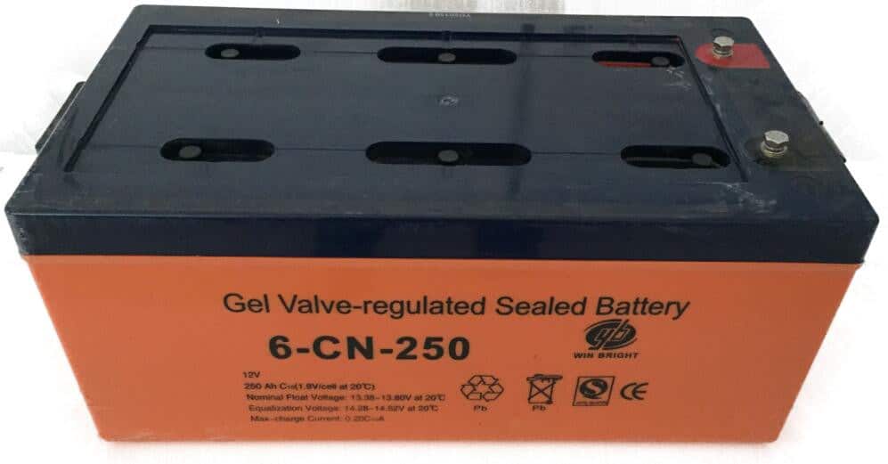 Batterie solaire GEL WIN BRIGHT ​​ 250AH/12V