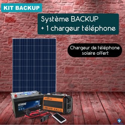 kit Système BACKUP + 1 chargeur de téléphone