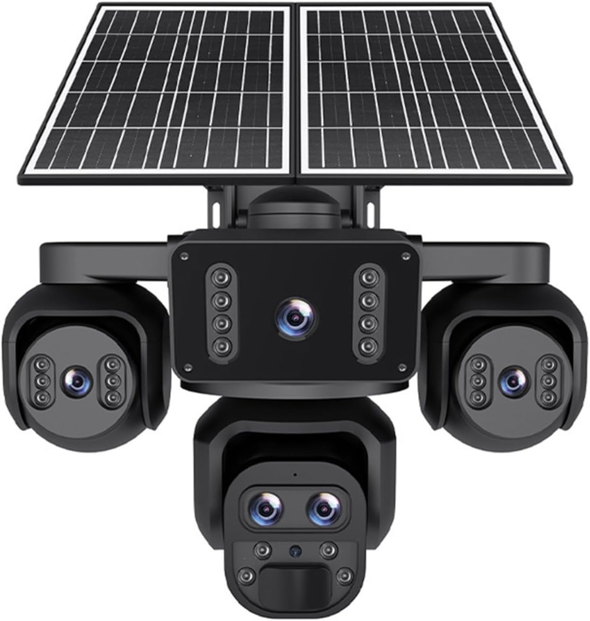 Caméra de Surveillance Solaire 4G Wi-Fi Triple Objectif 360° au Cameroun - Akwa Marketplace