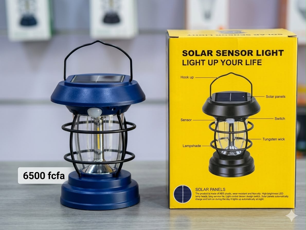 LANTERNE RETRO SOLAIRE À CAPTEUR