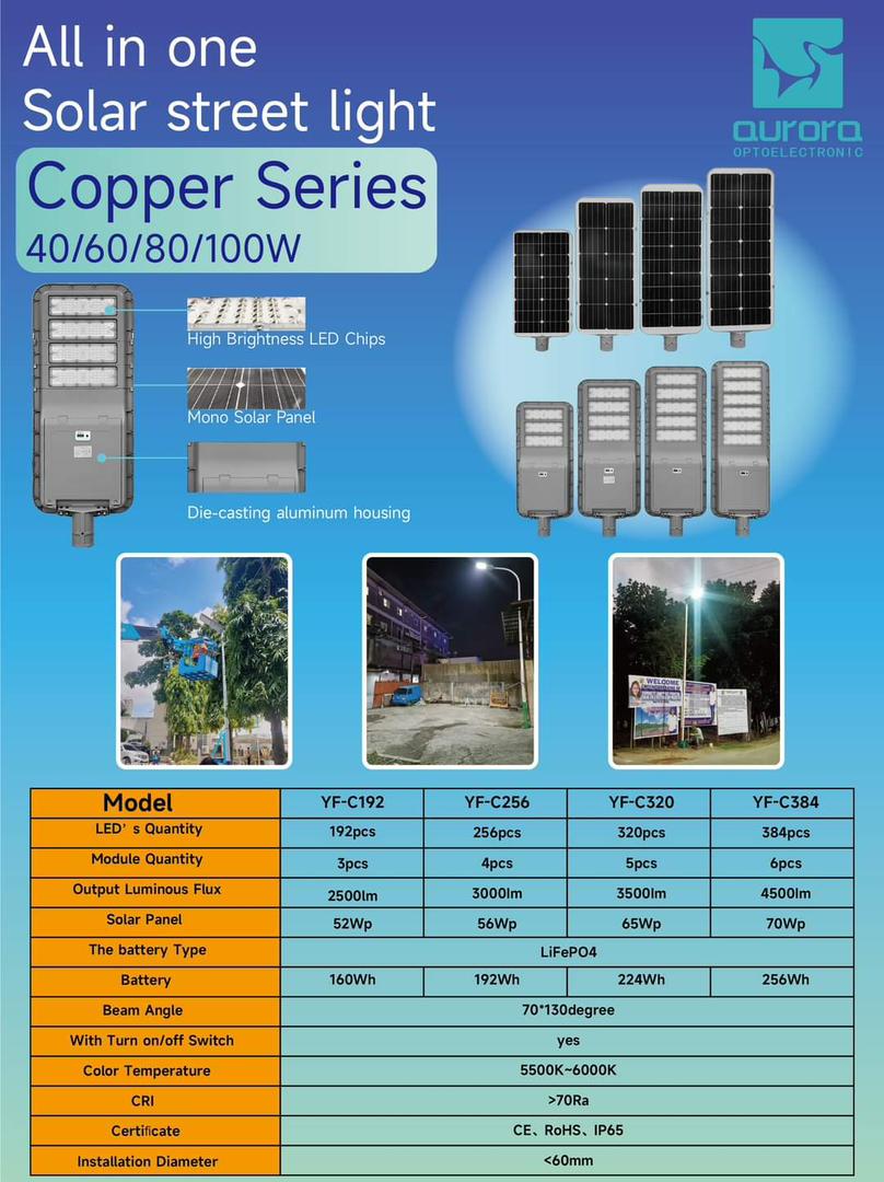 LAMPADAIRE ALL IN ONE 100W - Akwa Marketplace