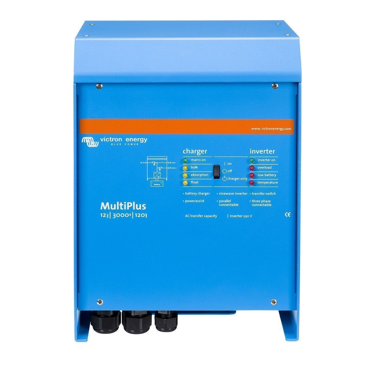 Convertisseur-Chargeur Multiplus 3000VA 12V 16A-120A Victron Energy